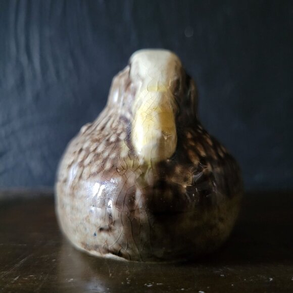 Antique Brush-McCoy Arts & Crafts Duck Flower Frog Majolica Ware - Picture 4 of 8